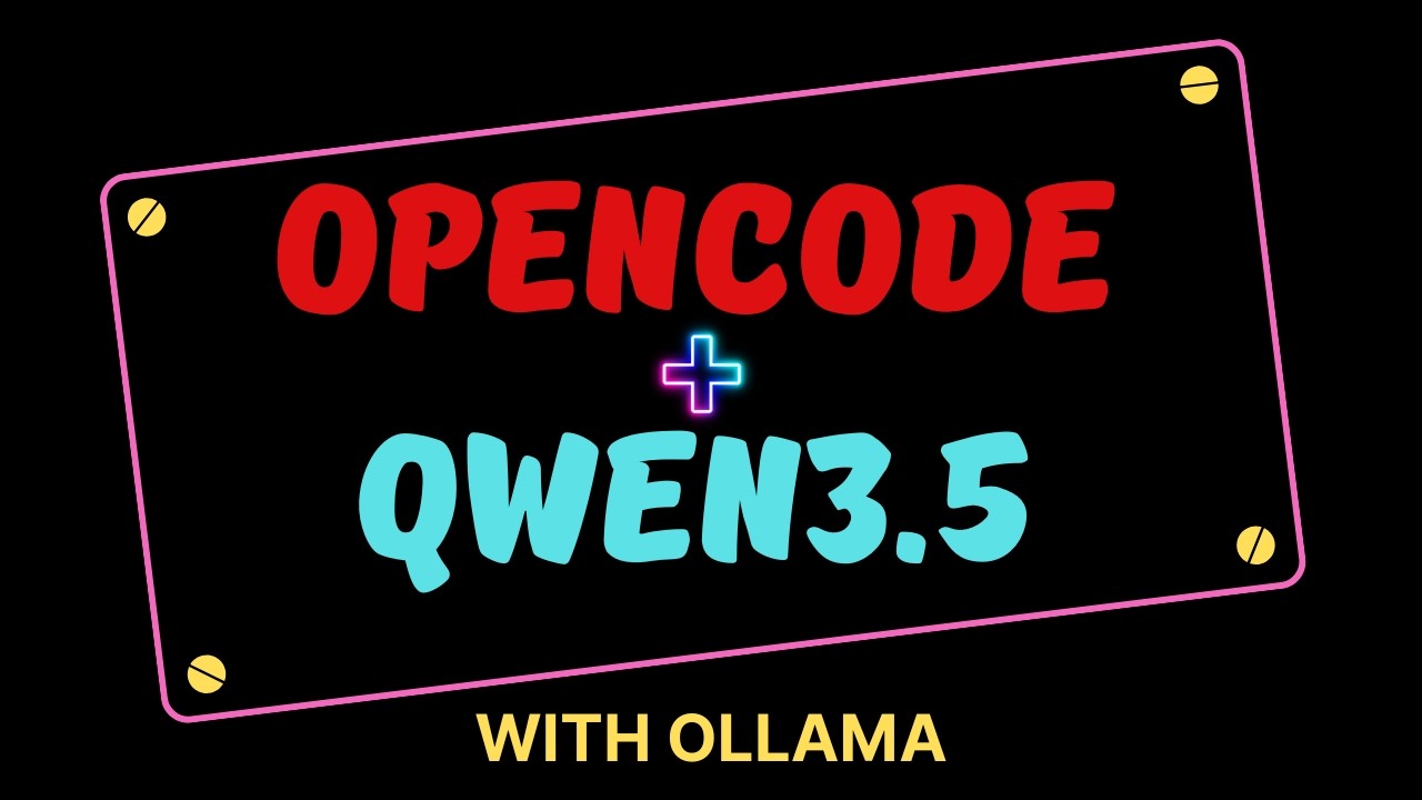 Qwen3.5 + OpenCode + Ollama: простое руководство по настройке локального агента ИИ для программир...
