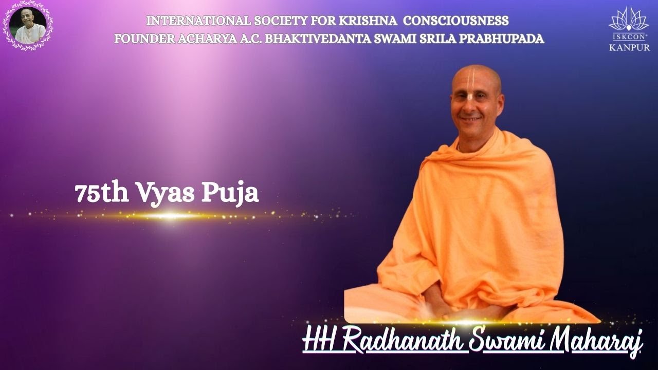 75th Vyas Puja || HH Radhanath Swami Maharaj