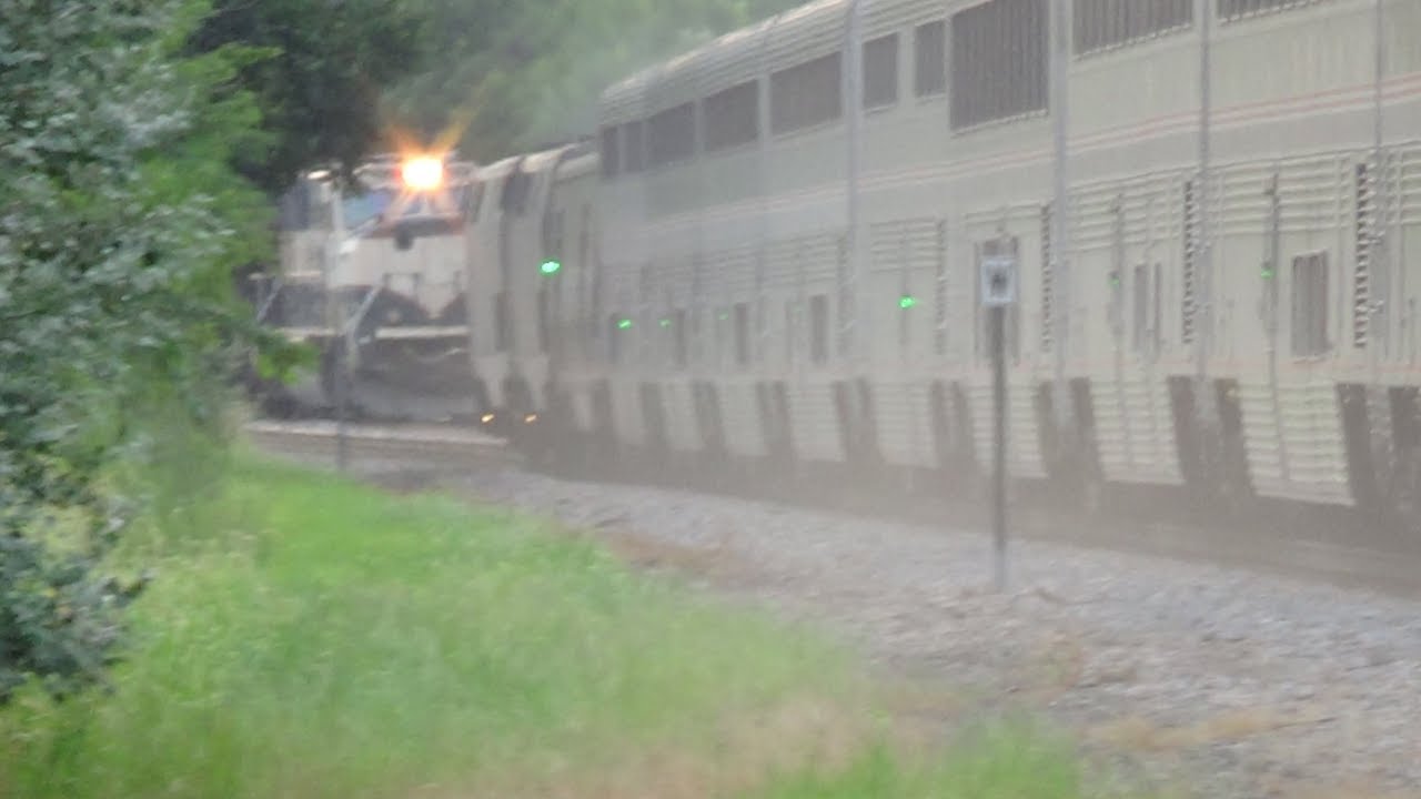 Westbound Coal Train and Westbound Amtrak with Big Game Train Unit