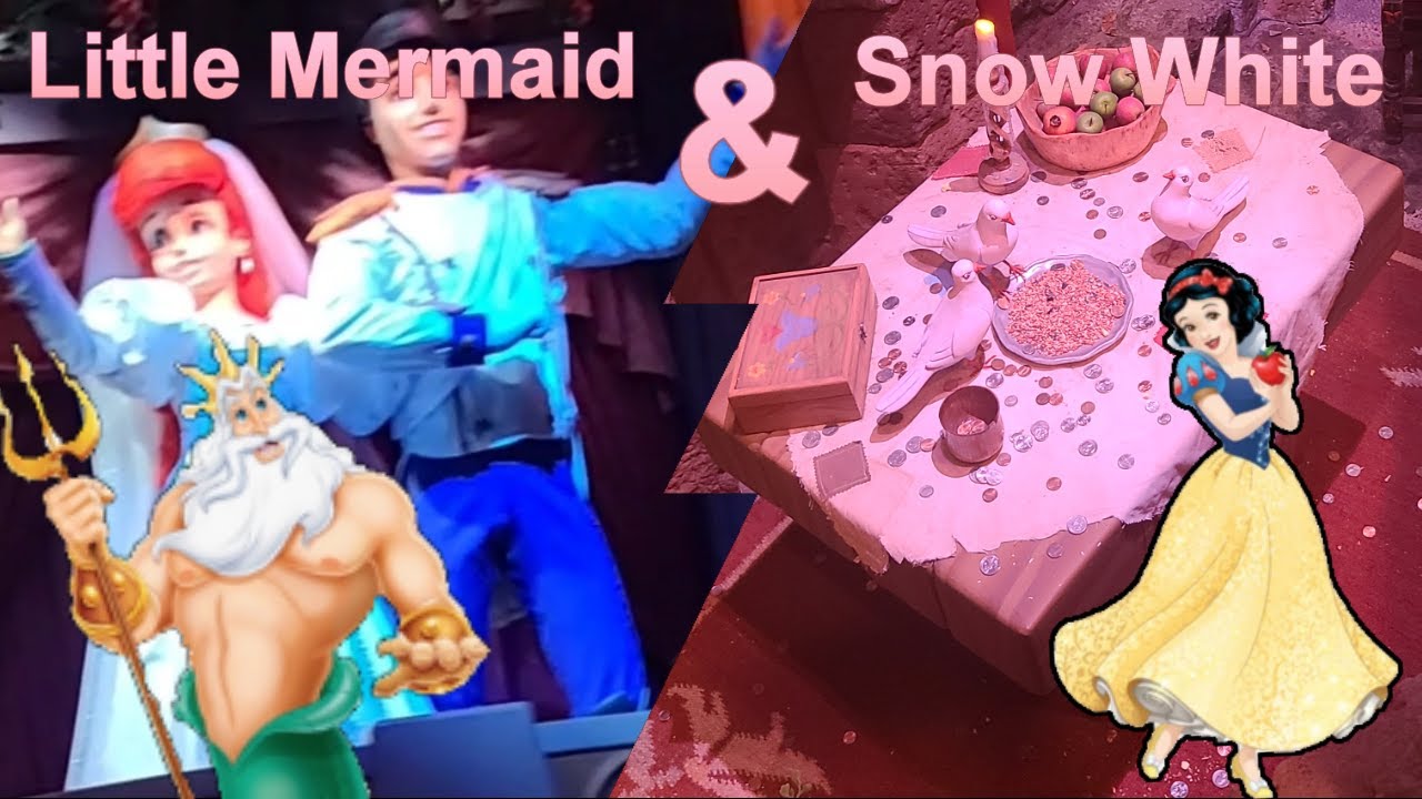 Disneyland: Little Mermaid and Snow White full rides 2021