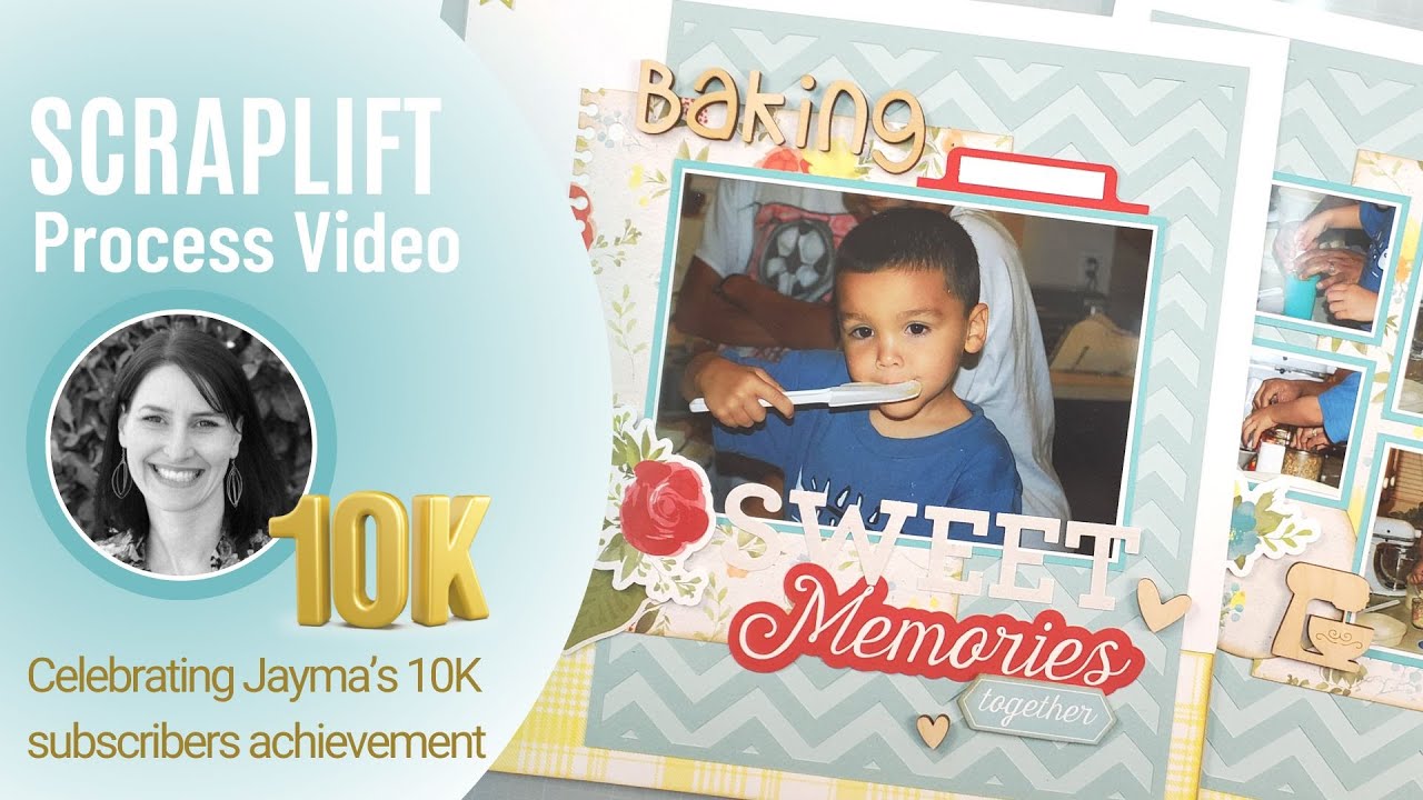 Cricut Scrapbooking Layout | Jayma's 10k YouTube Collab | Process Video