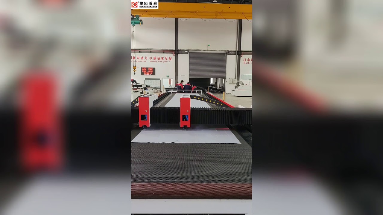 Double Head Laser Cutter with 10 Meters Extra Long Table Size