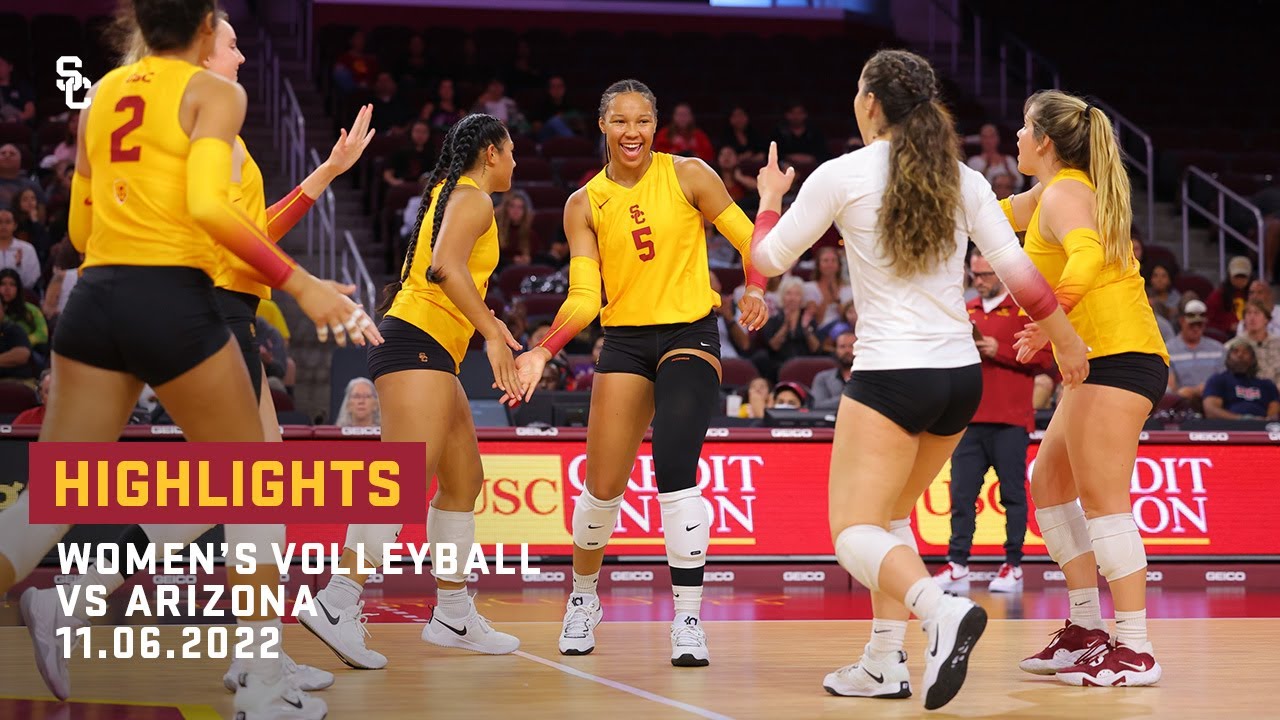 Women's Volleyball - USC 3, Arizona 2: Highlights (11/06/22)