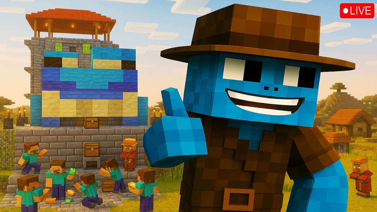 🔴LIVE | Minecraft: Frog Statue Worship, Diamond Mine Discovery & New Watchtower Reveal
