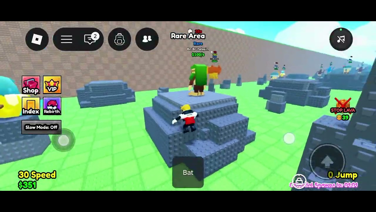 Escape Brainrot from Lava level 1 to level 40