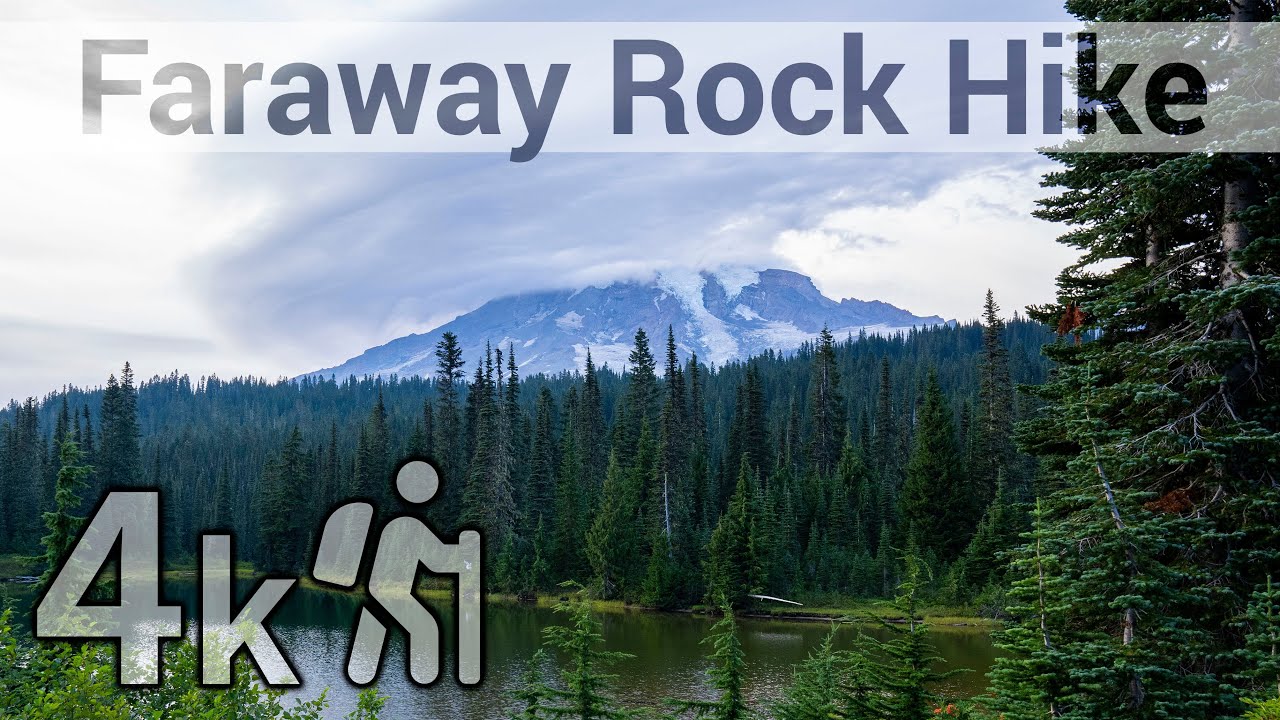 Hiking Faraway Rock via Reflection Lakes @ Mt. Rainier - Binaural 4k60 #VirtualHike