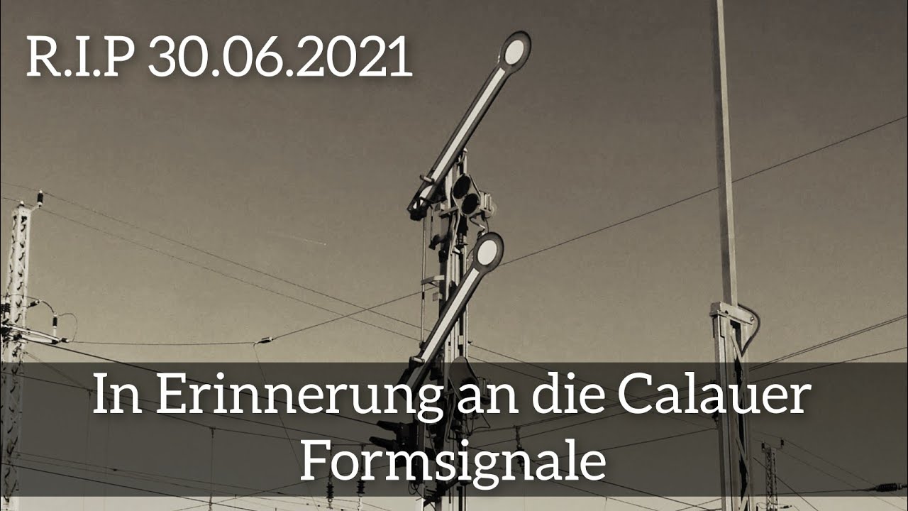 In Erinnerung an die Calauer Formsignale - R.I.P 30.06.2021