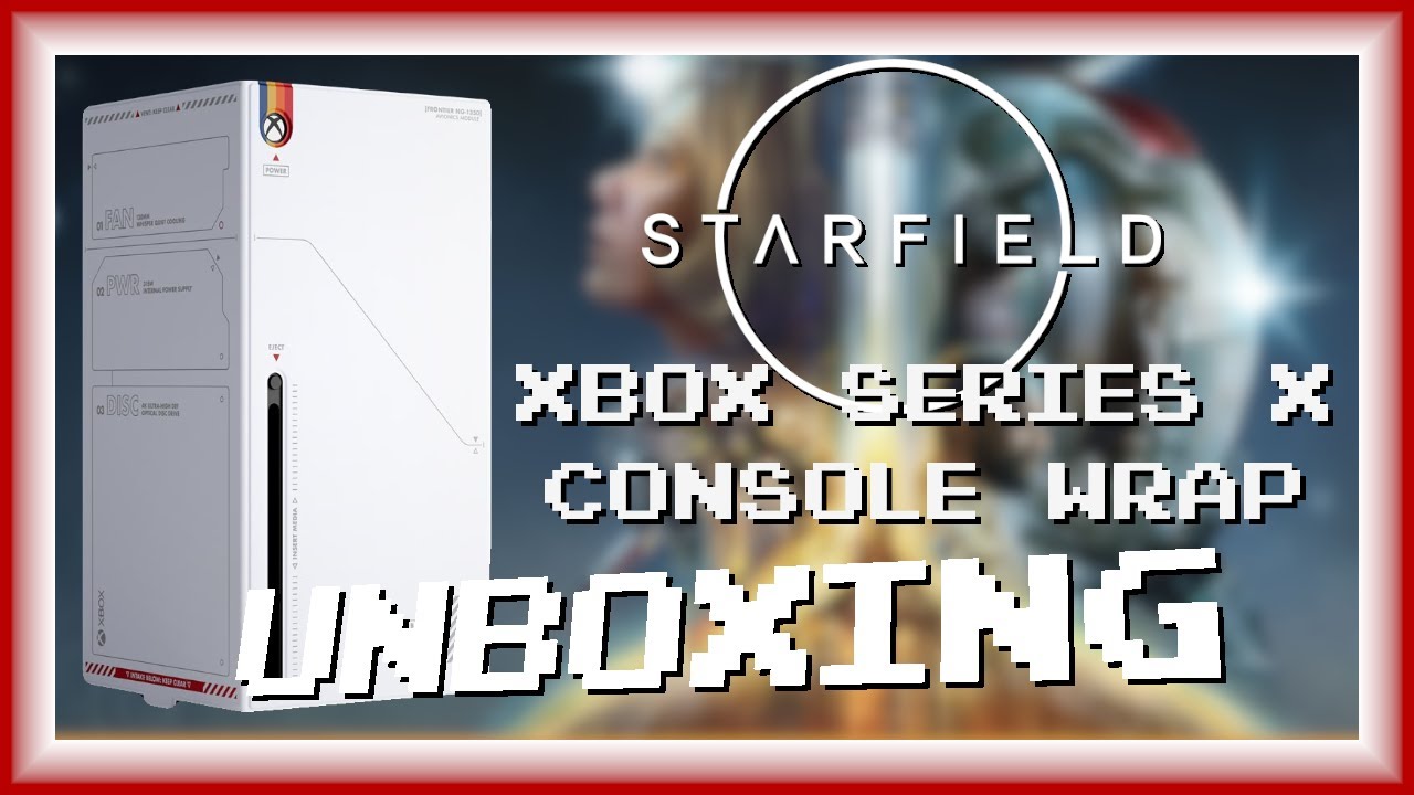 Starfield Xbox Series X Console Wrap UNBOXING