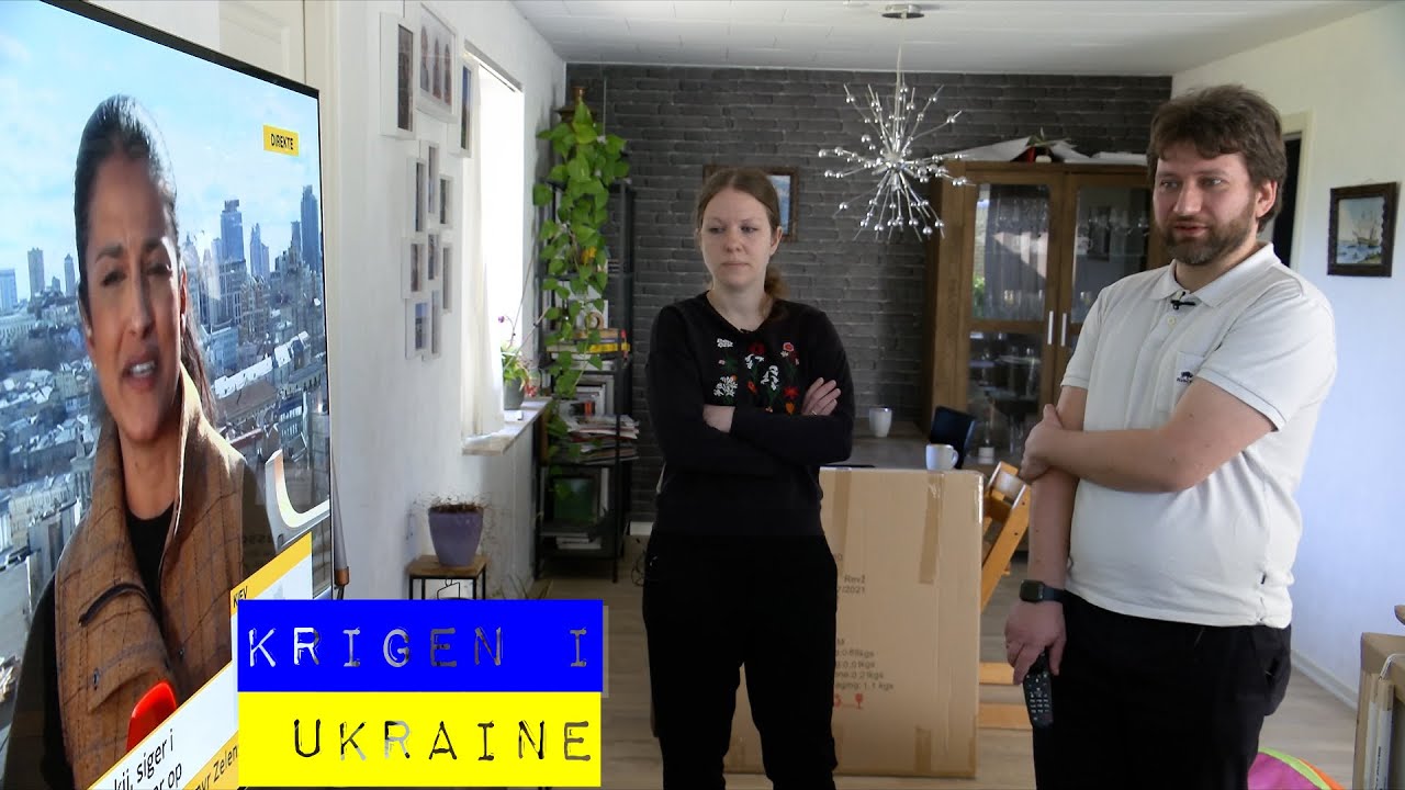Ukrainsk-russisk ægtepar i chok over krig: - Det svarer til kampvogne i København