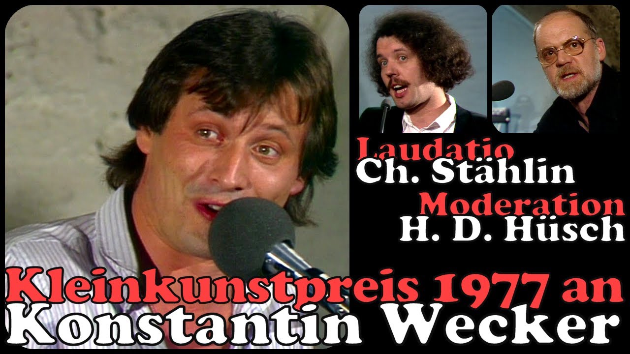 K. Wecker: Preisverleihung Kleinkunstpreis 1977 (Laudatio: Ch. Stählin; Moderation: H. D. Hüsch)
