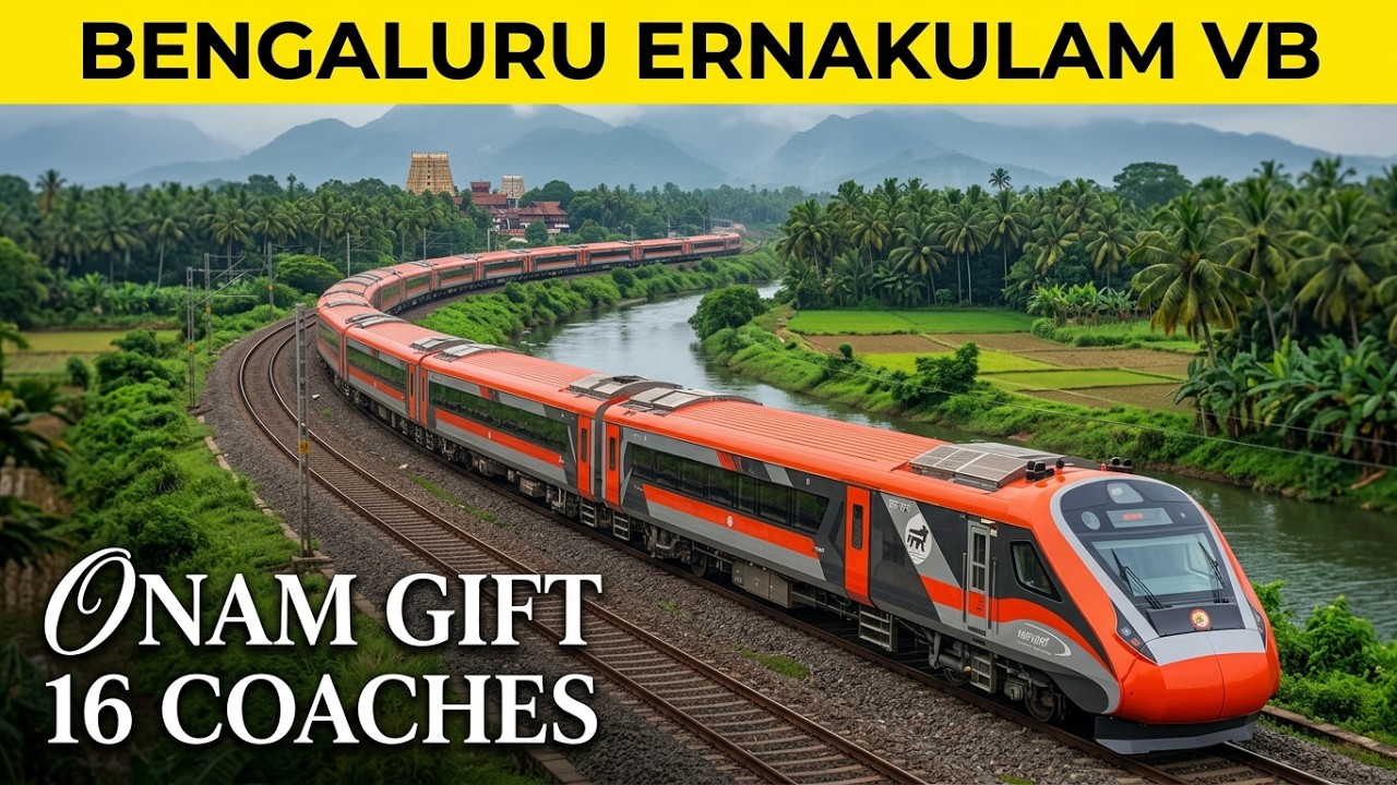 8 to16 Coaches NOW❗ Bengaluru-Ernakulam VB Big Update #vandebharatexpress #onam