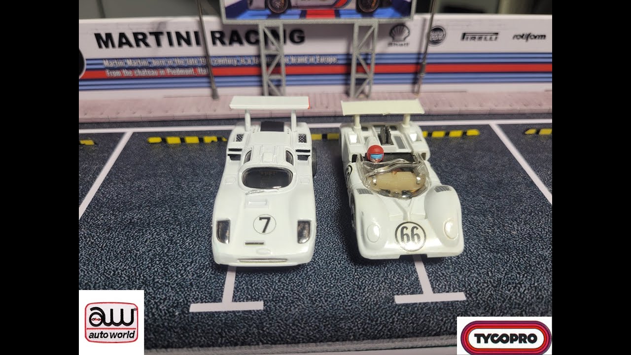 Tyco Chaparral 2E и Auto World Chaparral 2F