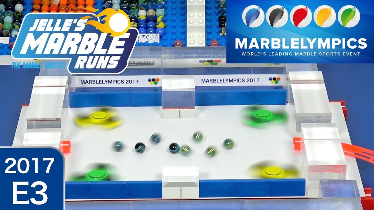 Marble Race: Marble League 2017 E3 Fidget Spinner Collision