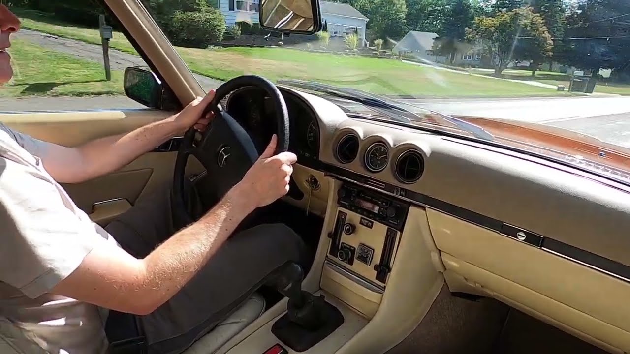 1971 Mercedes R107 350SL Euro Spec Manual Transmission - Test Drive Tobin Motor Works