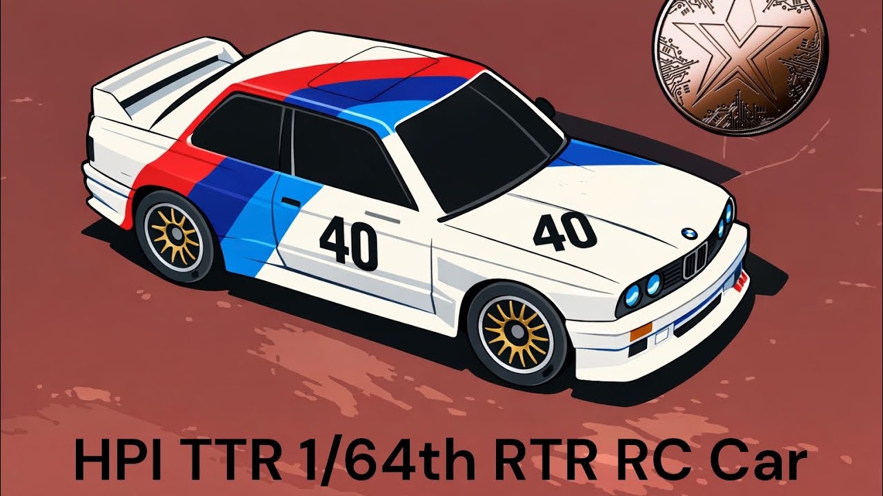 HPI NANO - TTR 1987 BMW E30 WARSTEINER - 1/64th Micro Touring Car - Unbox