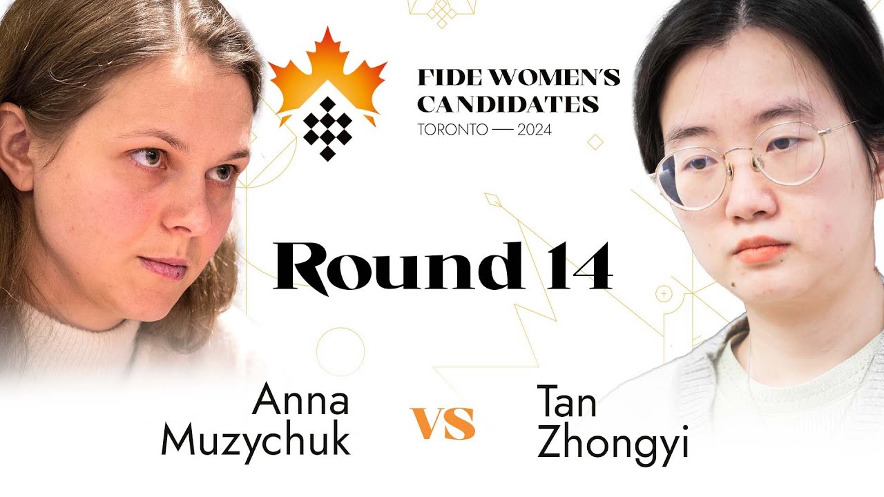 Round 14 | Anna Muzychuk vs Tan Zhongyi | Women's FIDE Candidates 2024