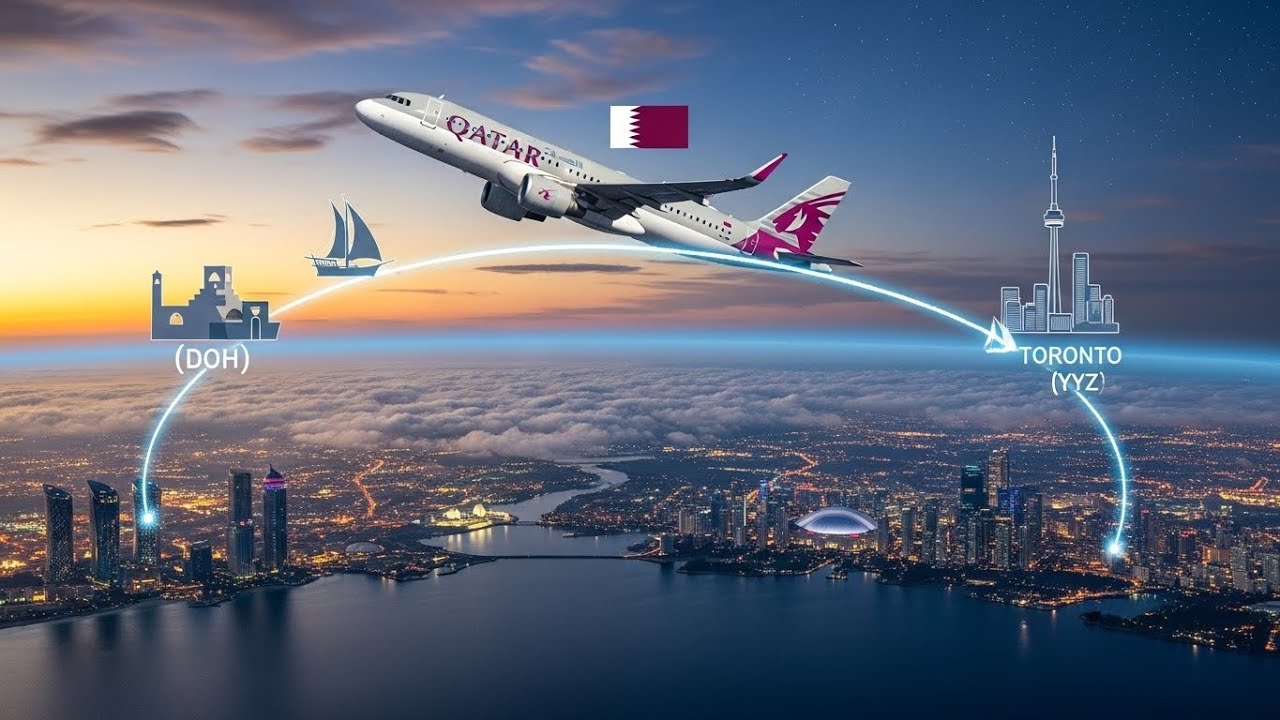 Doha to Toronto via Qatar A320 ✈️ | Epic Intercontinental Flight