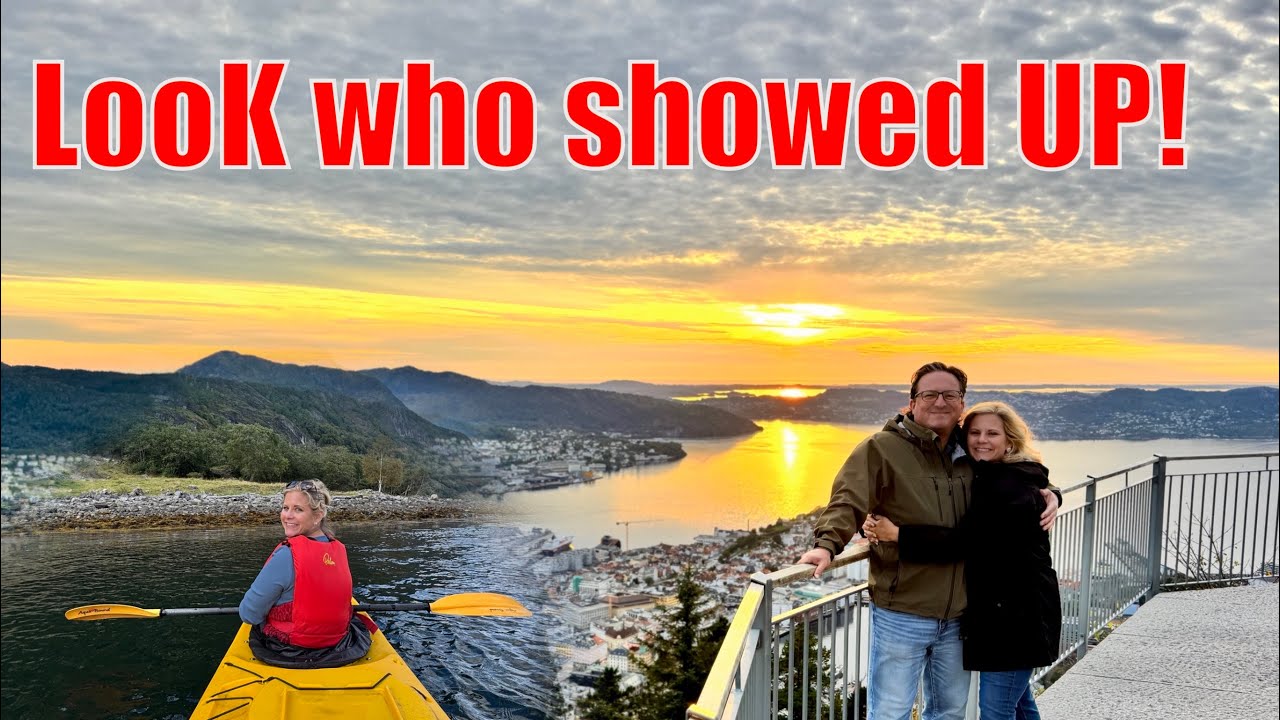 Look who showed up in Norway! Bergen, Flåm, Kayaking Fjord