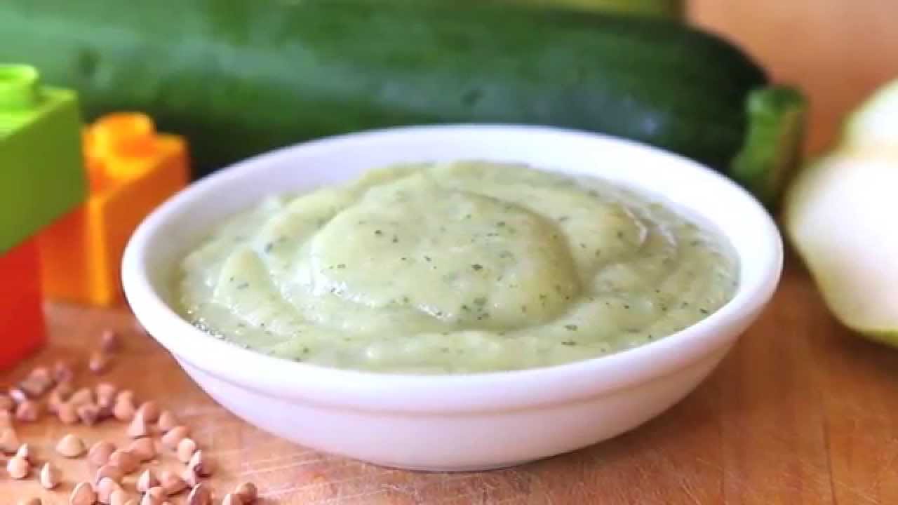 Buckwheat zucchini & pear baby recipe +6M - gluten free