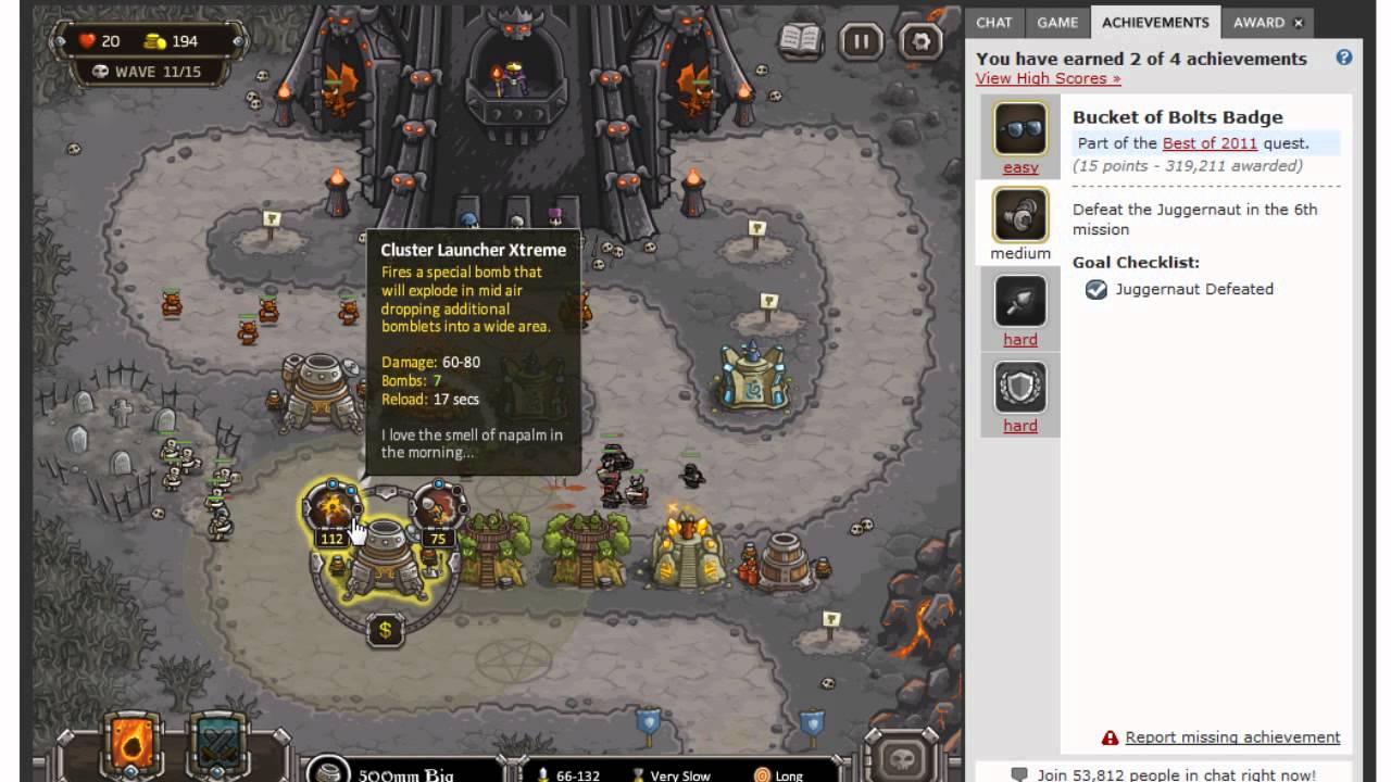 Kingdom Rush Walkthrough Level 12 The Dark Tower