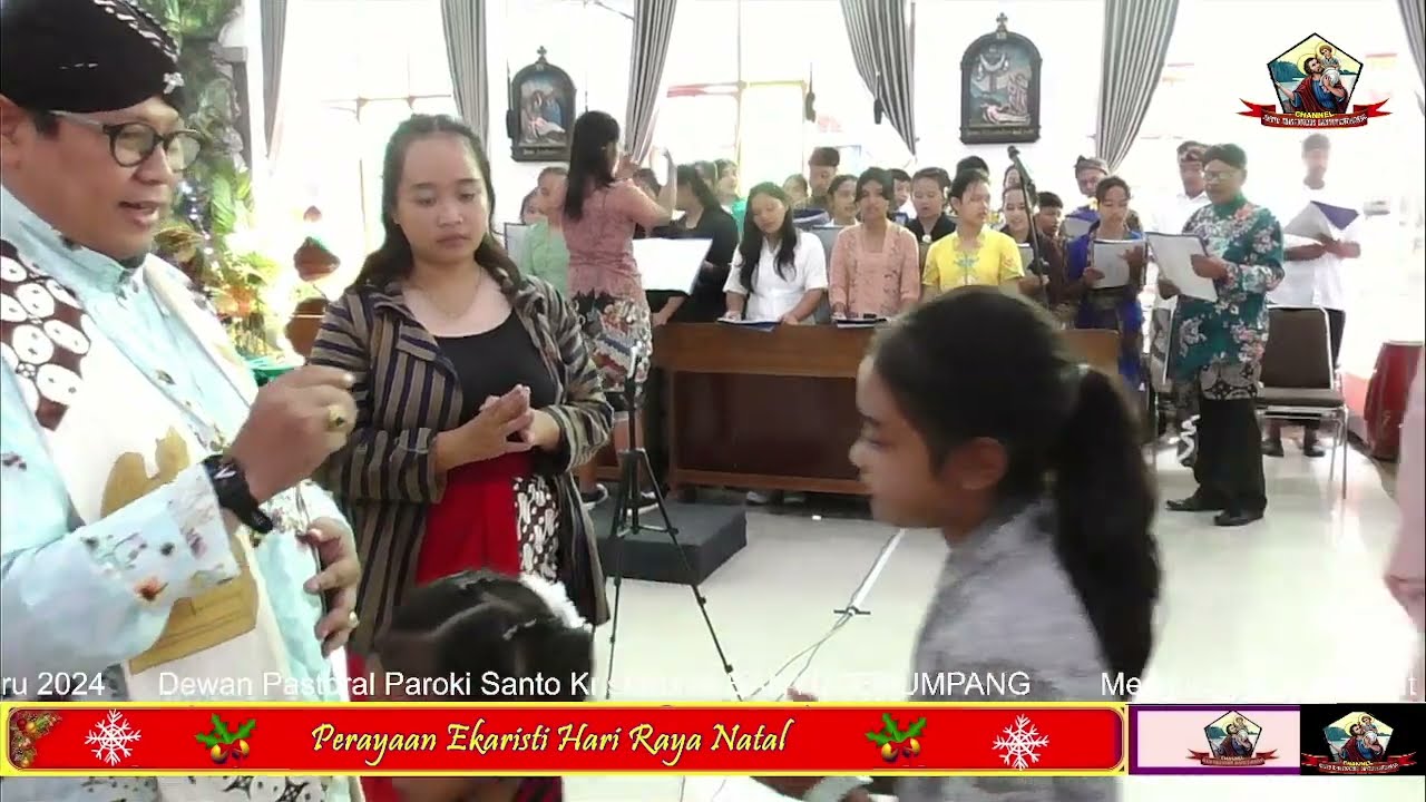 KOOR GENDING : SMP KATOLIK SANTA MARIA SAWANGAN, MISA NATAL PAGI 25 DESEMBER 2023