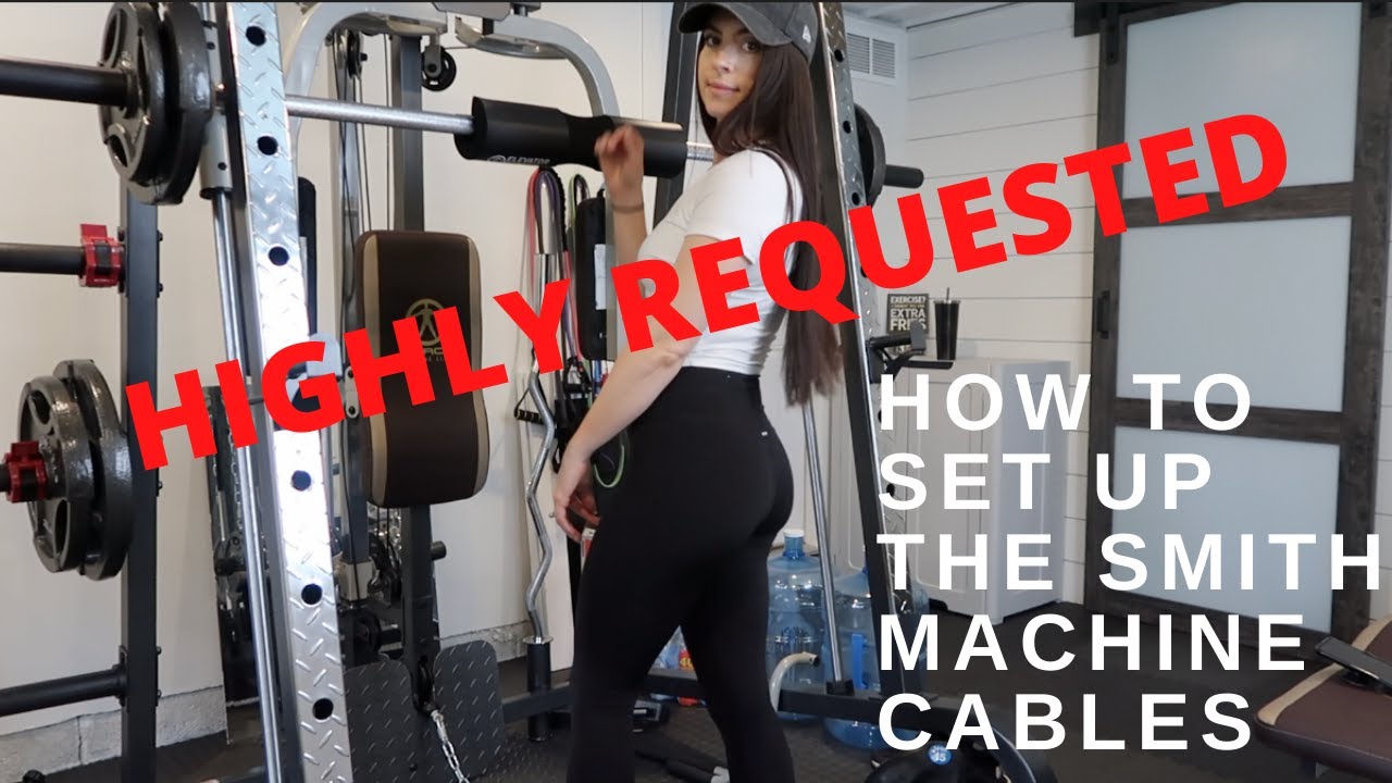 HOW TO SET UP THE CABLES FOR MARCY 9010 SMITH MACHINE