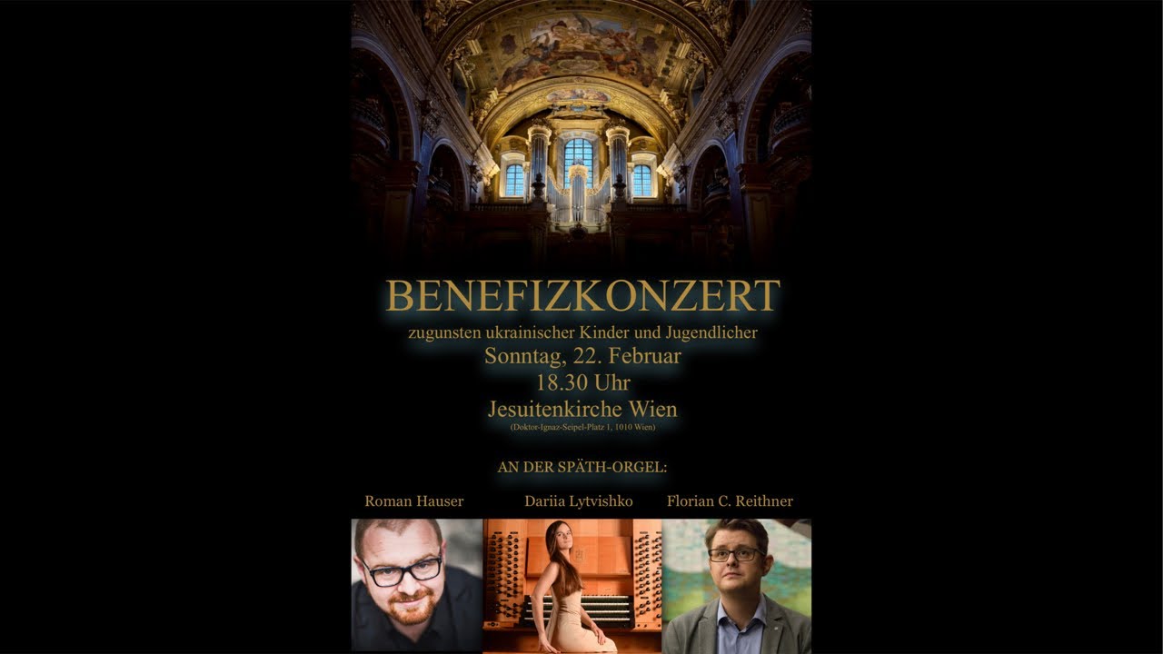 Charity Concert at Jesuit Church in Vienna, in support of the Kharkiv Children’s Orchestra, Ukraine