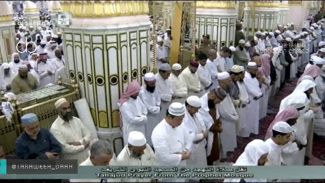 تلاوة -صلاة التهجد للشيخ محمد خليل قارئ من المسجد النبوي ليلة 21 رمضان 1437 (الفاتحة - البقرة 91)