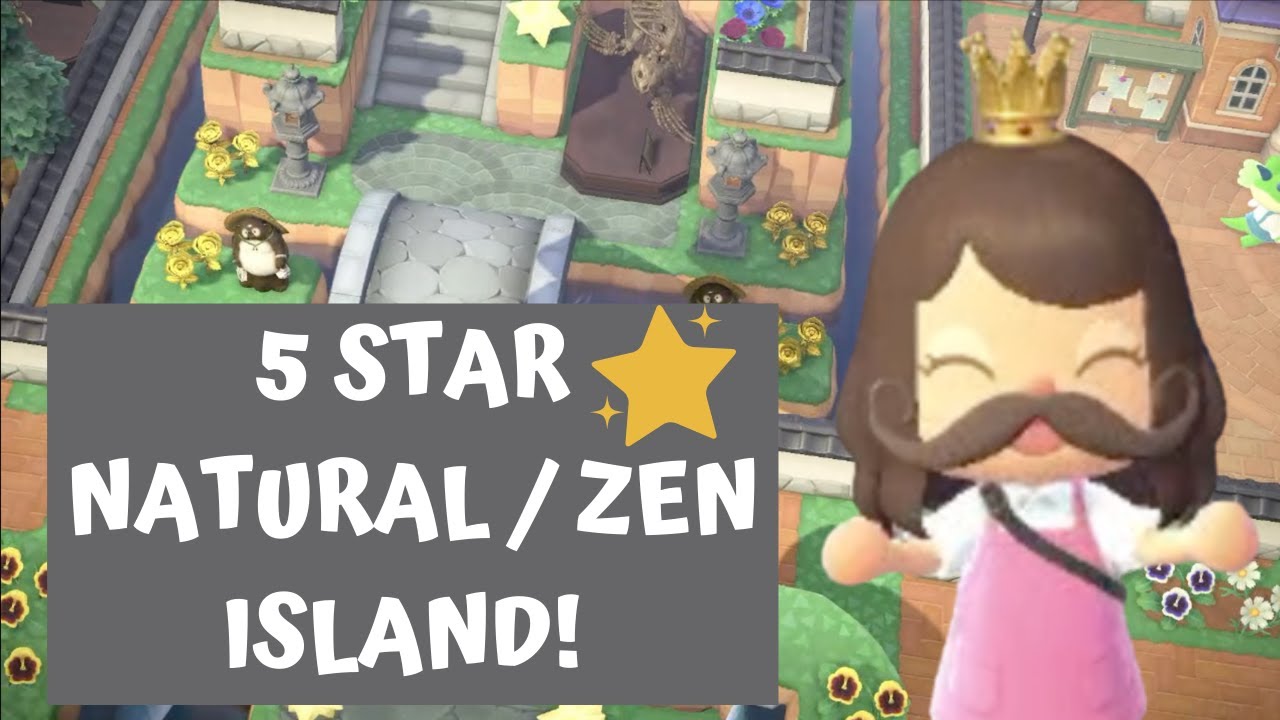 5 STAR NATURAL/ZEN ISLAND TOUR!  / Animal Crossing New Horizons / ACNH