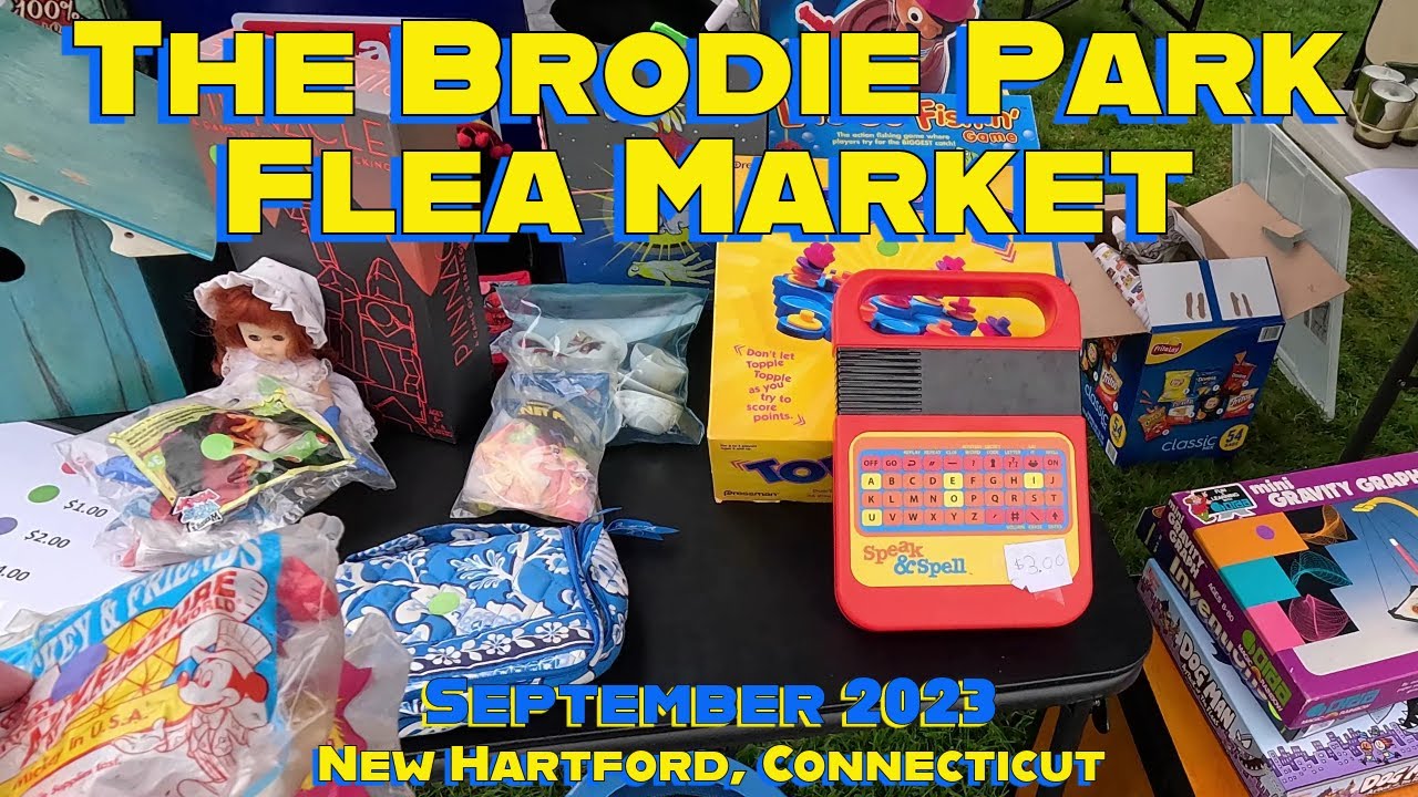 A Race Against the Rain at the Brodie Park Flea Market! September 2023. New Hartford, Connecticut.