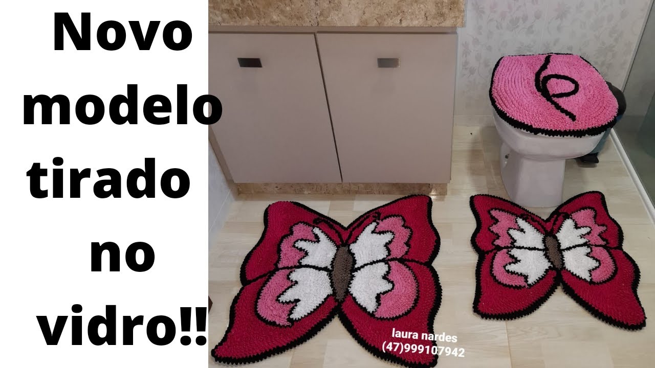 jogo de banheiro modelo de borboleta tirado no vidro!!!!