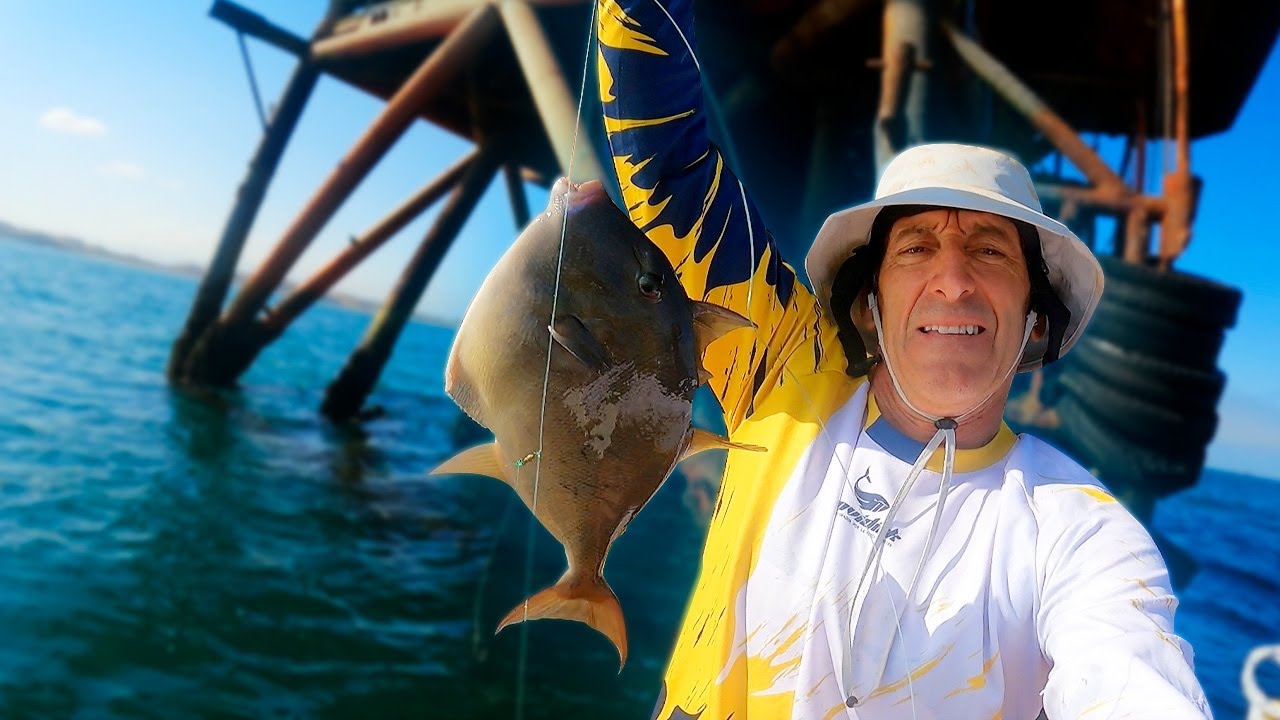 Me fui a pescar a las Plataformas Petroleras y saqué 30kg de PESCADO!