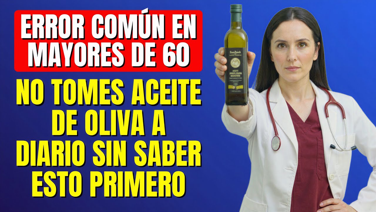 Lo que NADIE te dice sobre tomar aceite de oliva todos los días después de los 60