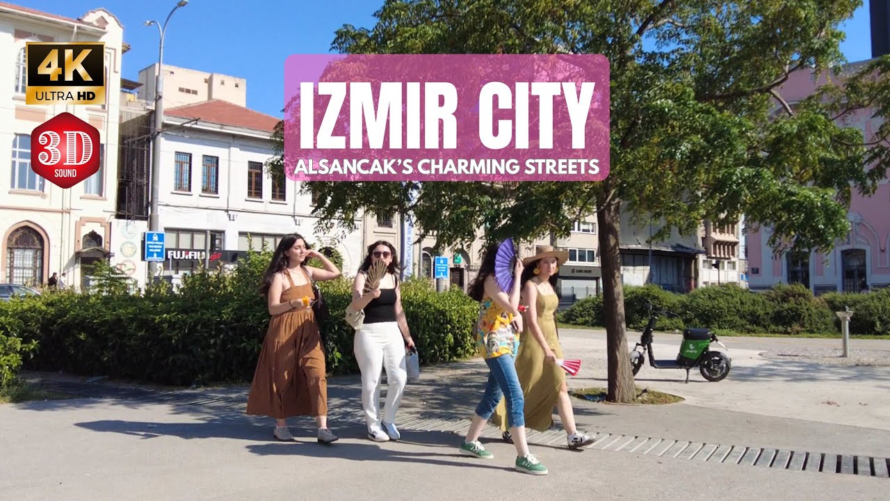 IZMIR CITY WALK • TÜRKİYE 4K 60FPS | POV CINEMATIC OLD TOWN STREETS | 3D AUDIO | NO TALK | CHARM TV