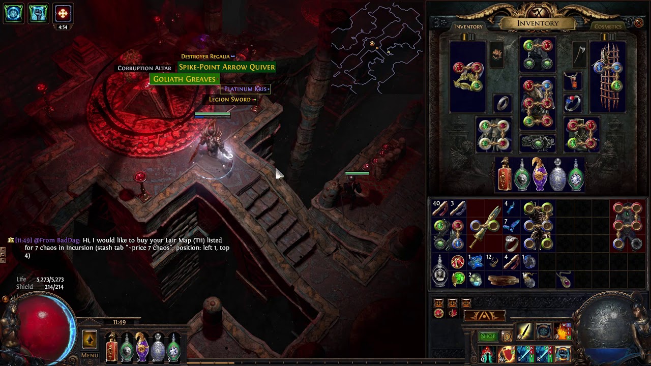 PoE 3.3 Shroud of the Lightless corruption