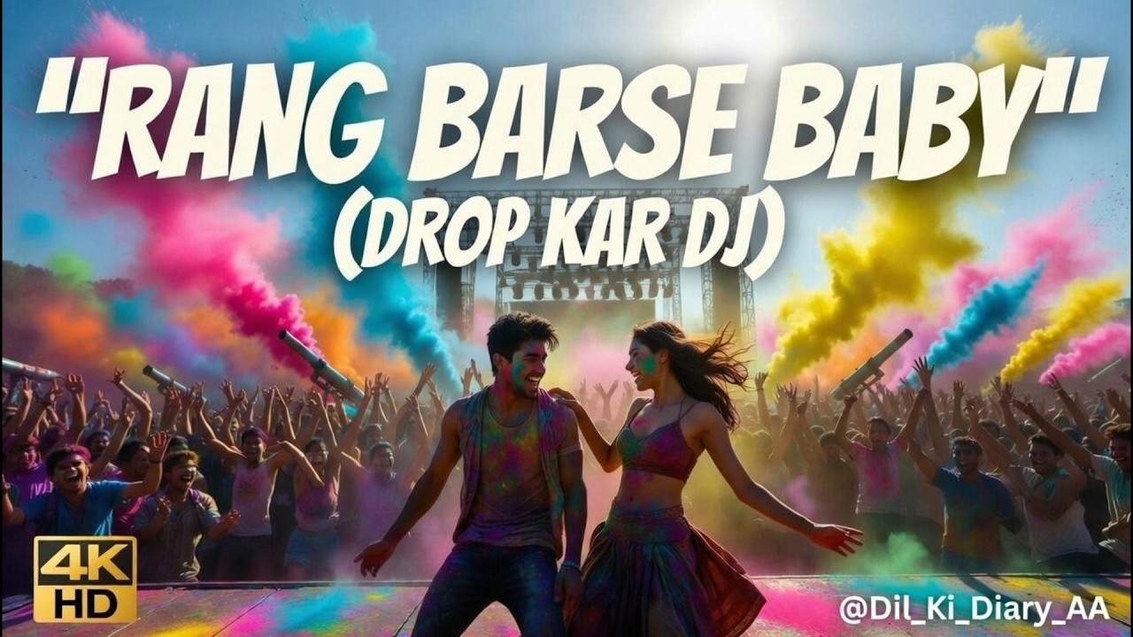 Rang Barse Baby (Drop Kar DJ) | Holi Song 2026 | Bollywood EDM Party Anthem | @Dil_Ki_Diary_AA