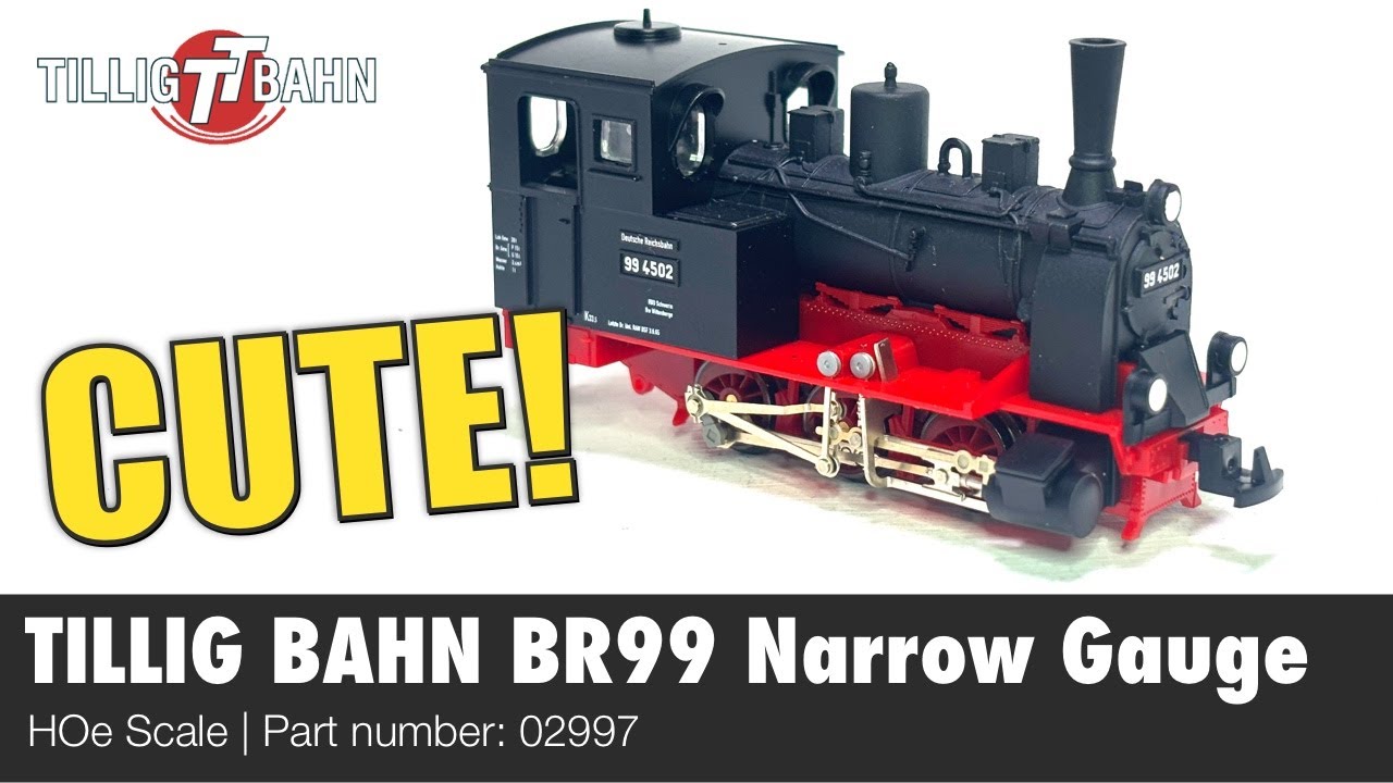 CUTE Узкоколейка Deutsche Reichsbahn BR99 от Tillig Bahn — обзор шкалы 02997 HOe