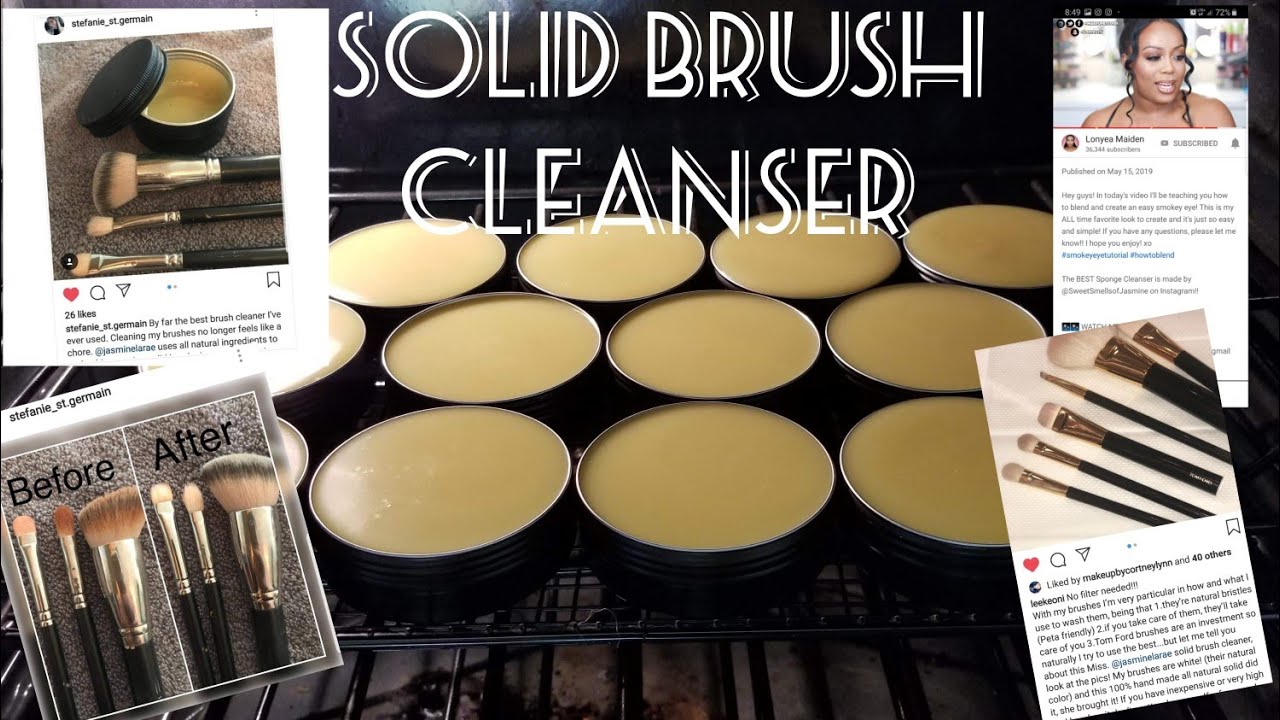 Watch Me Work | Homemade Solid Brush Cleaner | Mompreneur