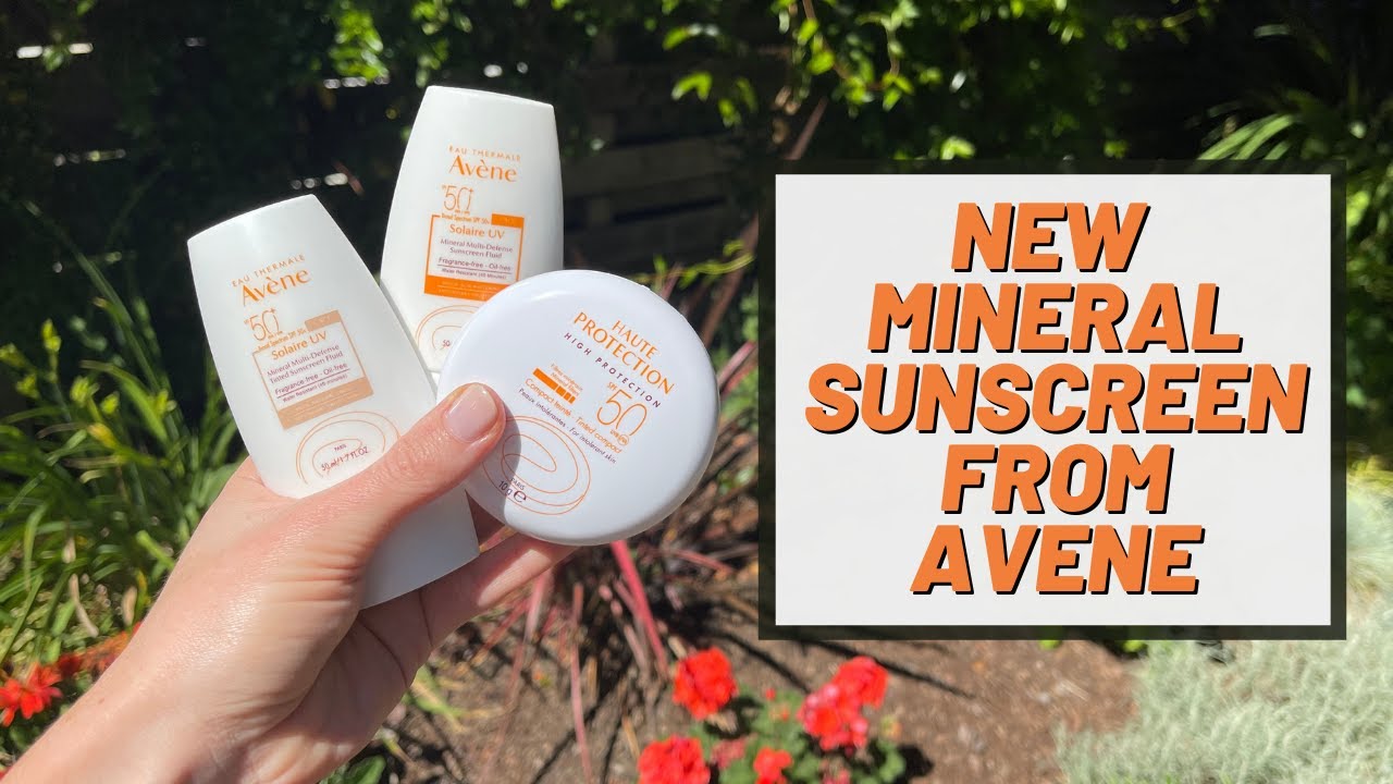 NEW Avène Mineral Sunscreens! Demo and Review