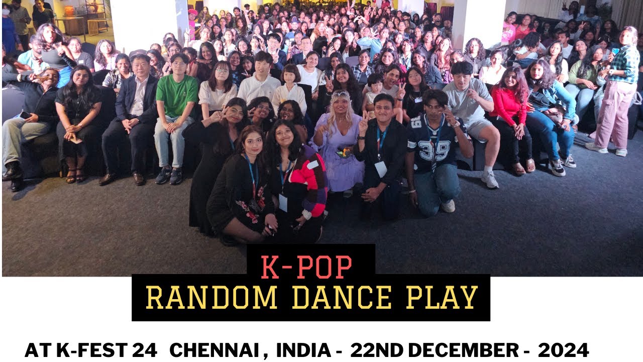 K-Pop Random Dance Play @ the K-wave Annual meet (K-Fest 24) in Chennai on 22nd December 24 - India