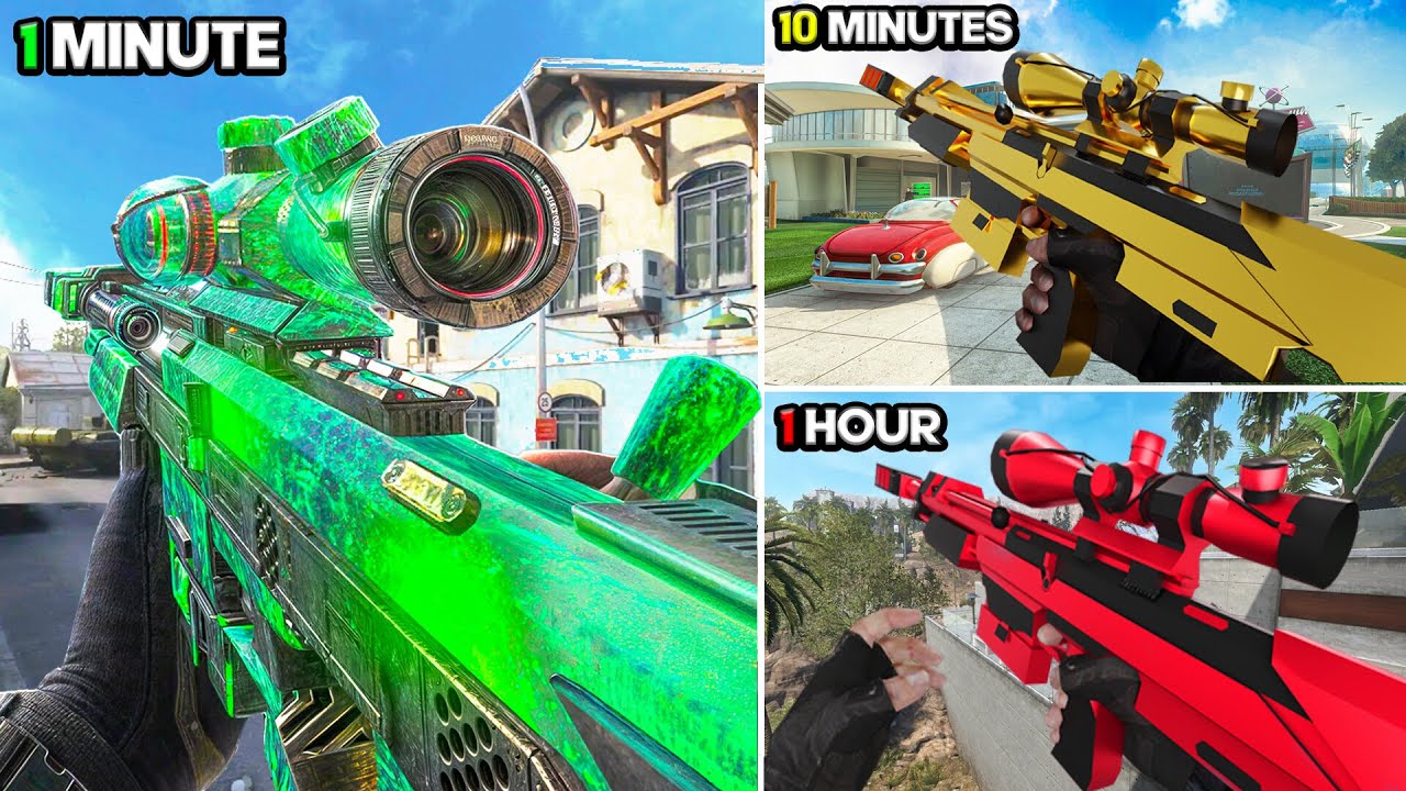 Hitting BO2 Trickshots in 1 MIN vs 10 MIN vs 1 HOUR