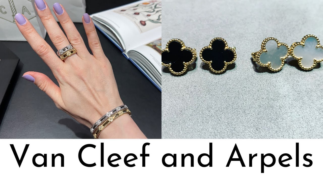 VAN CLEEF AND ARPELS SHOPPING VLOG | VCA Perlee sweet clover bracelet and ring