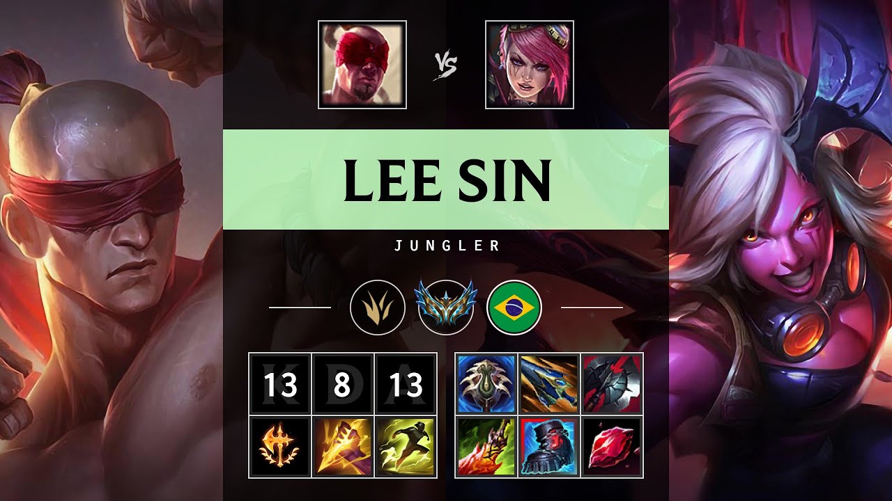 Lee Sin Jungle vs Vi - BR Challenger Patch 25.18