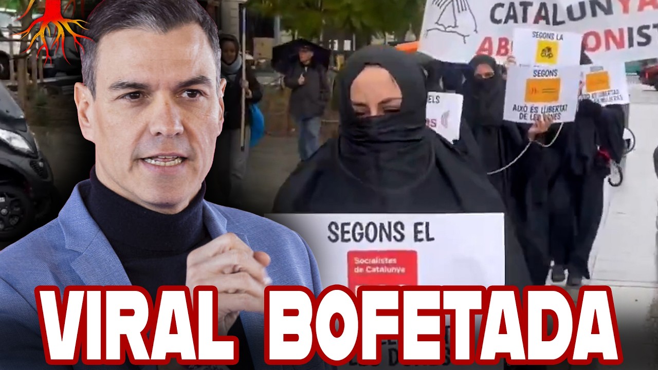 Feministas INCREPAN a Pedro Sánchez por PERMITIR EL BURKA en España