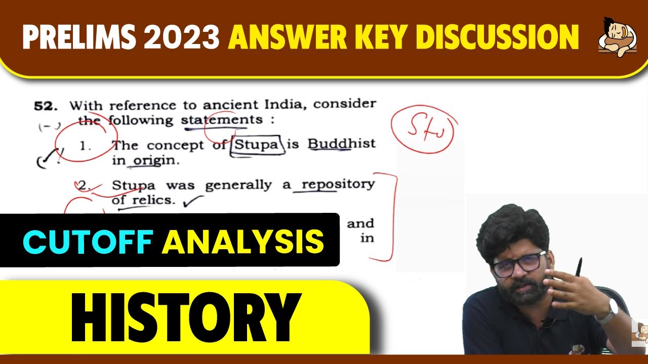 Cut-Off Analysis & Prelims 2023 HISTORY Answer Key Discussion
