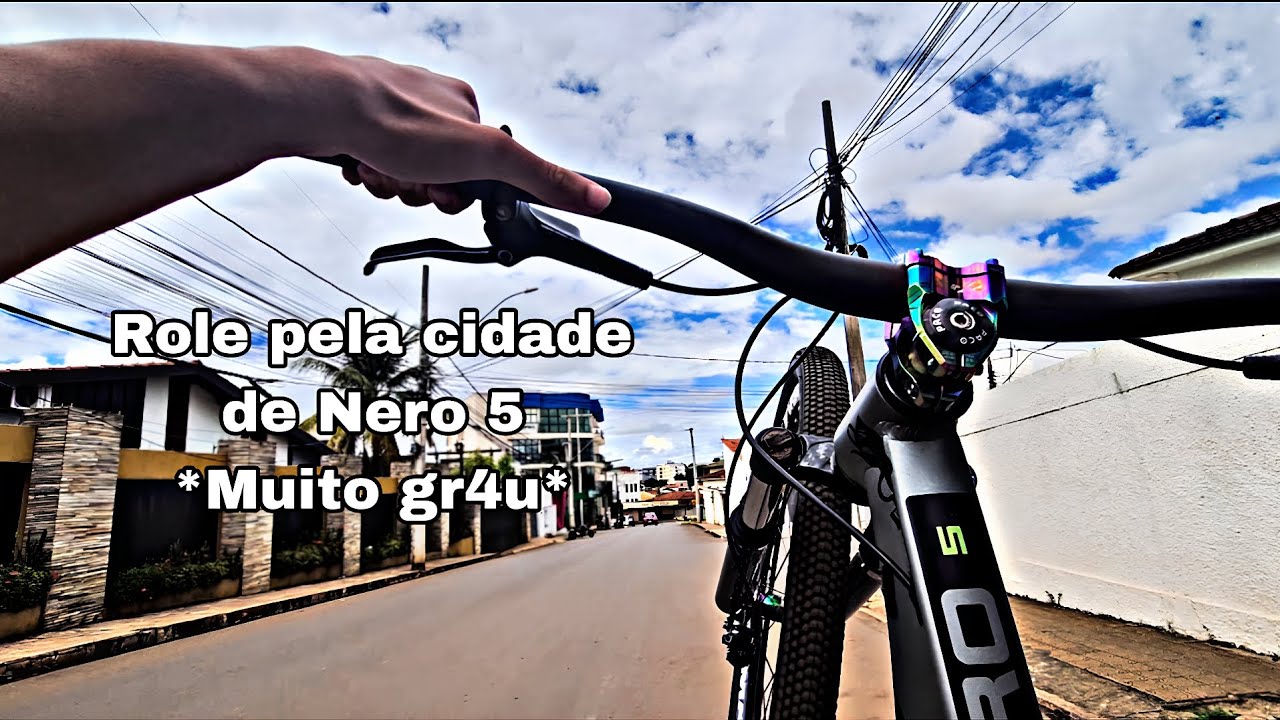 GR4U E ROLE NA CITY DE NERO 5 COM CUBO BARULHENTO | Bike Vlog #1