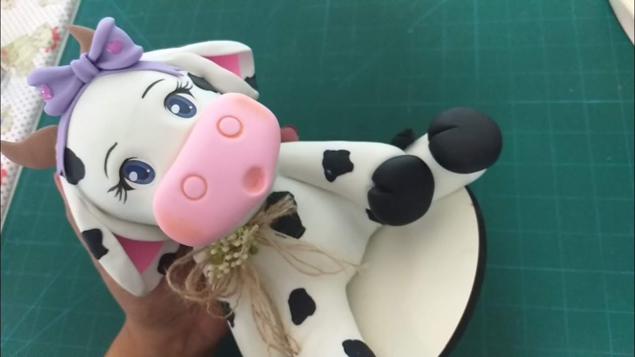 #franaulas _ diy _ vaquinha em biscuit