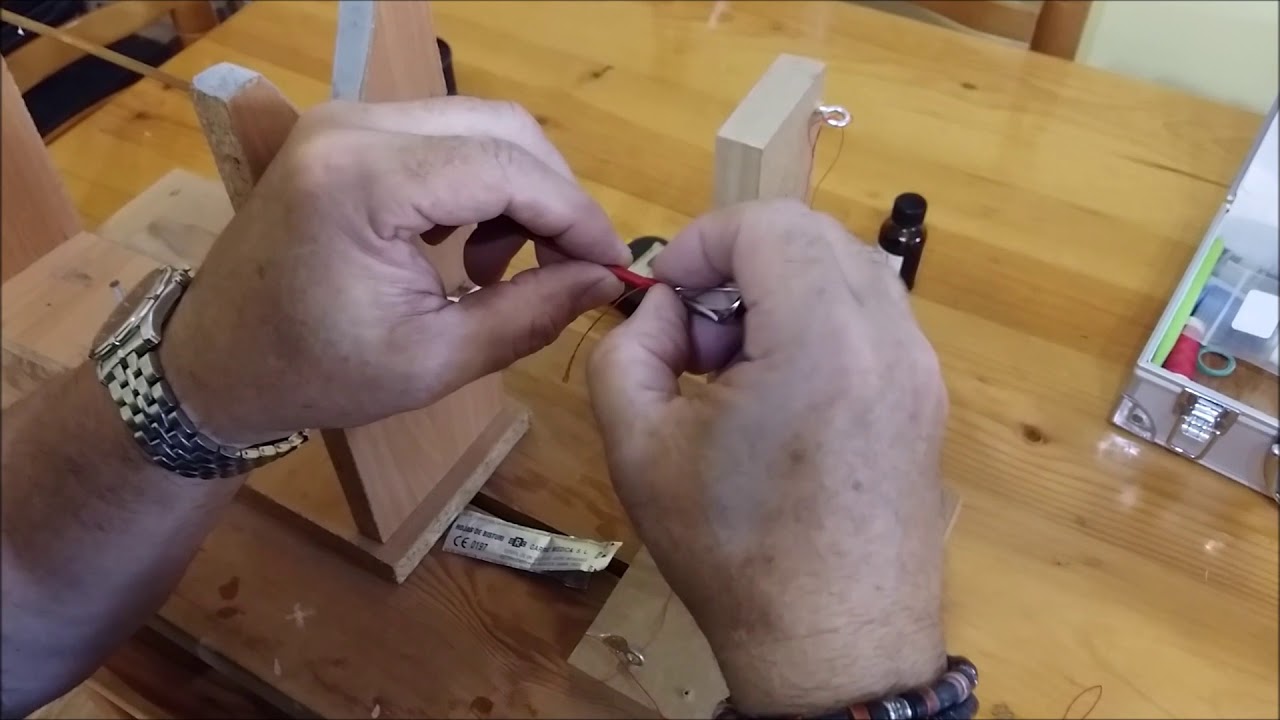 COMO FABRICAR UNA CAÑA DE SPINNING DE BAMBU REFUNDIDO PARTE 9
