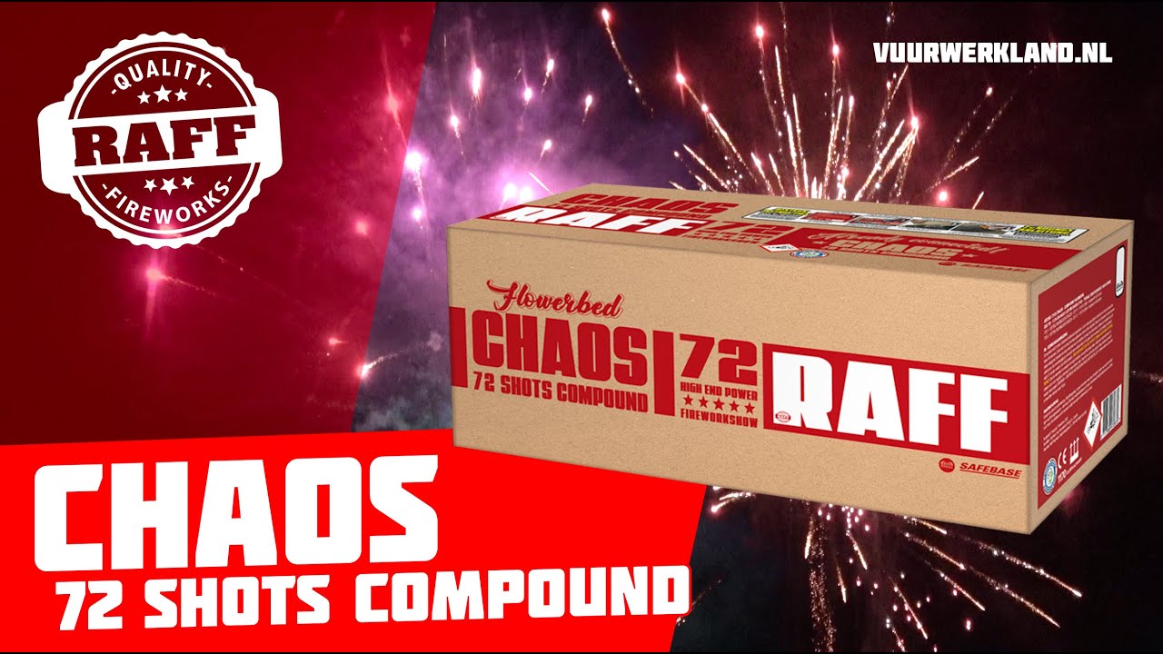 7703 Chaos - ziek goede en goedkope compound. Merk: RAFF – Choas met 72 schoten!