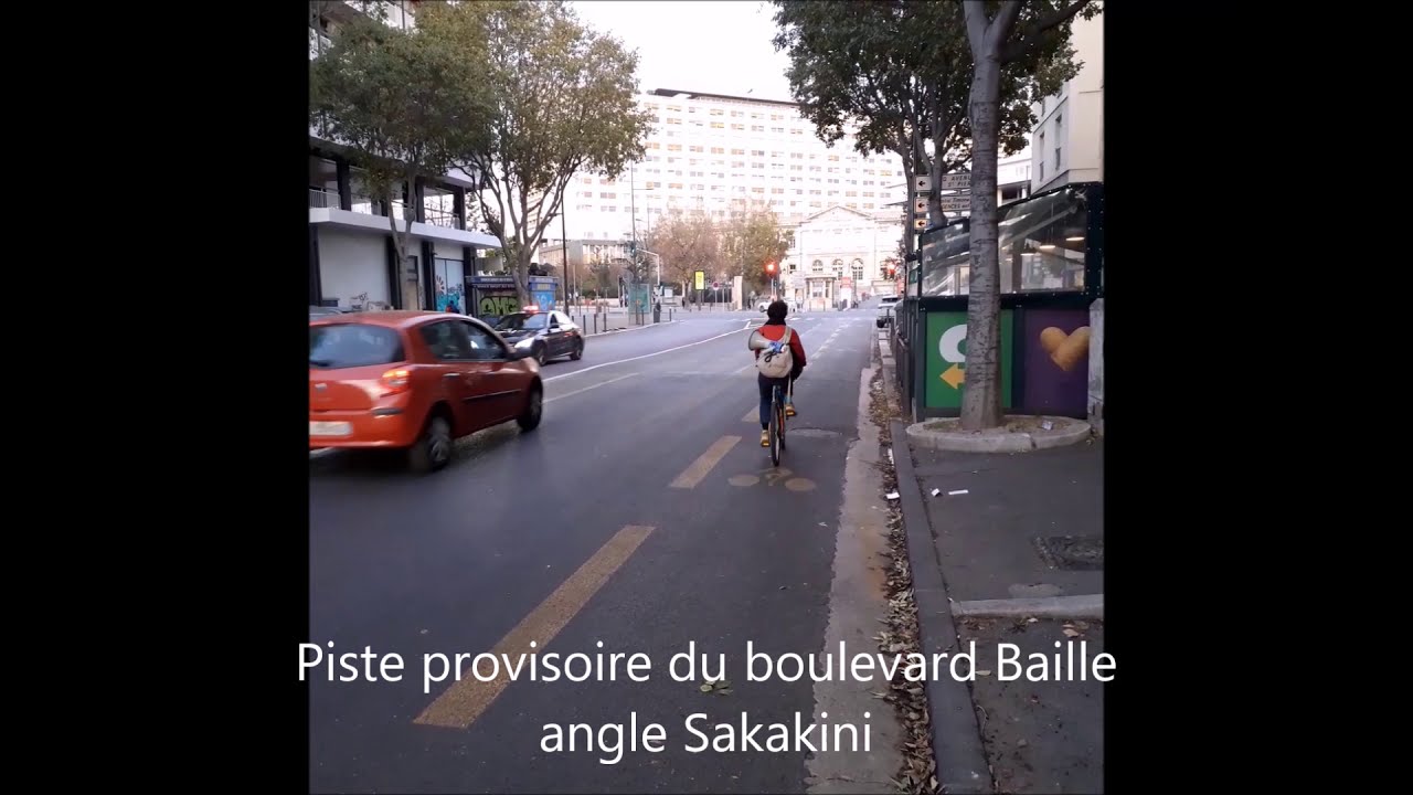 Piste provisoire du boulevard Baille